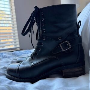 Taos Crave Black Leather Women's Boots